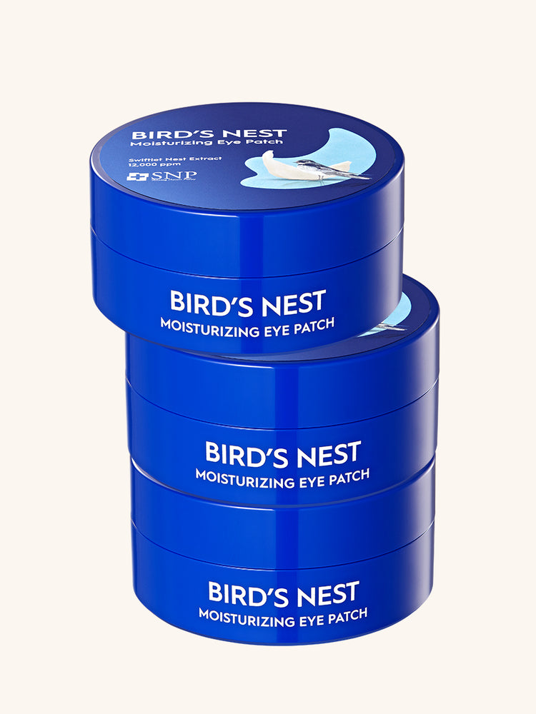 SNP BIRD'S NEST Moisturizing Eye Patch 60EA Per Jar, 3-pack