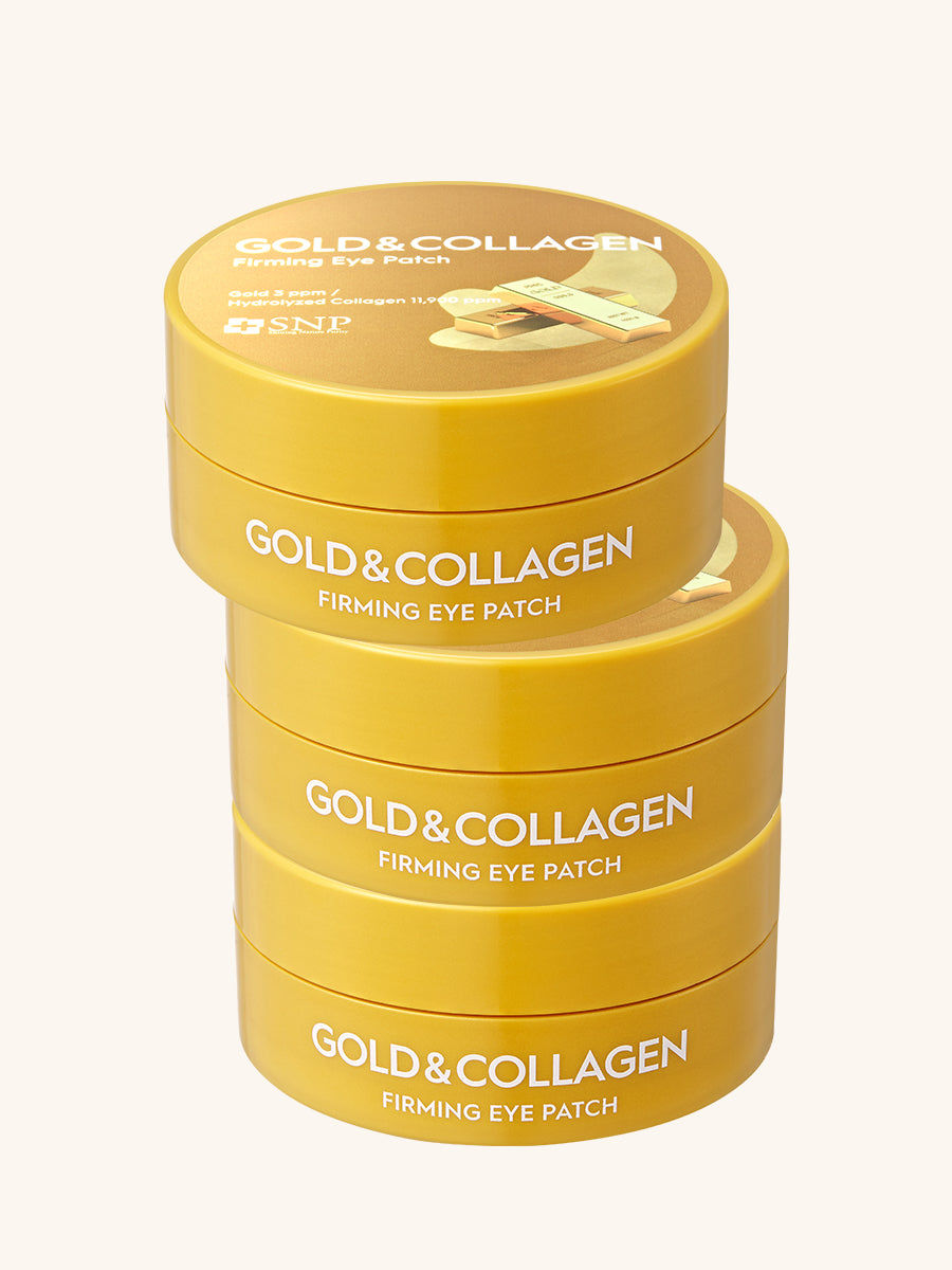 SNP GOLD & COLLAGEN Firming Eye Patch 60EA Per Jar, 3-pack