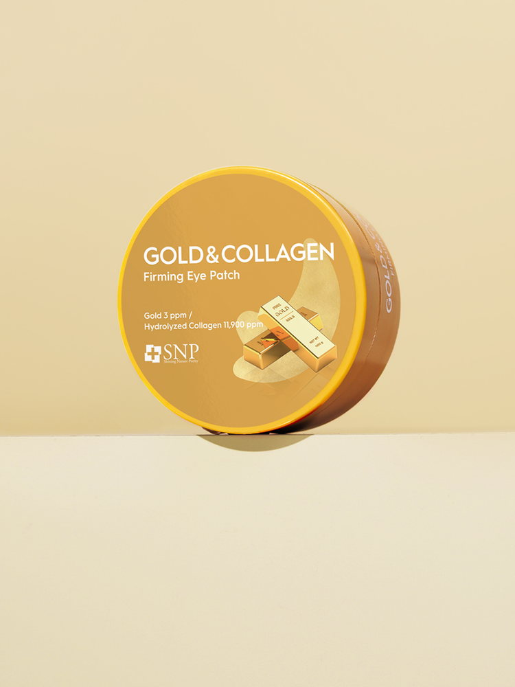 SNP GOLD & COLLAGEN Firming Eye Patch 60EA Per Jar, 3-pack
