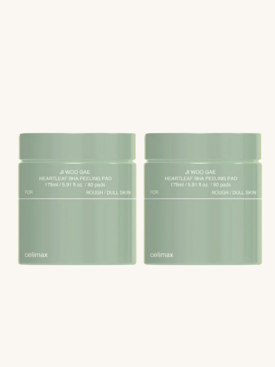 CELIMAX Ji.Woo.Gae Heartleaf BHA Peeling Pad 80 pads, 2-pack