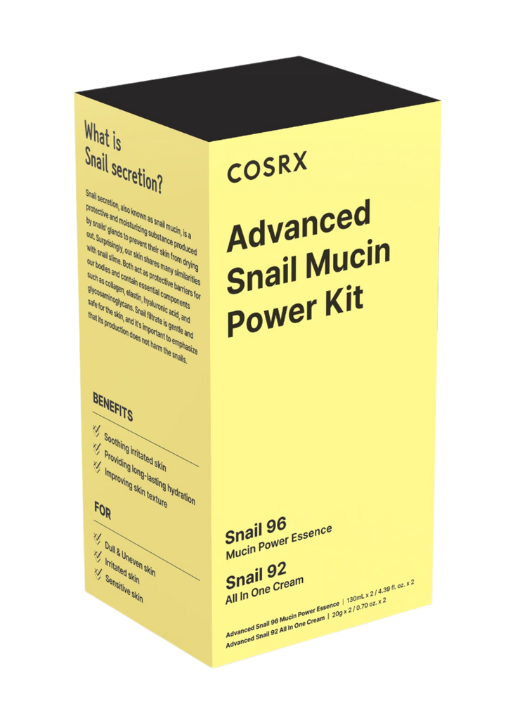 COSRX Snail 96 Mucin Power Kit (Snail Essence 130ML x 2 + Snail Cream 20g x 2)