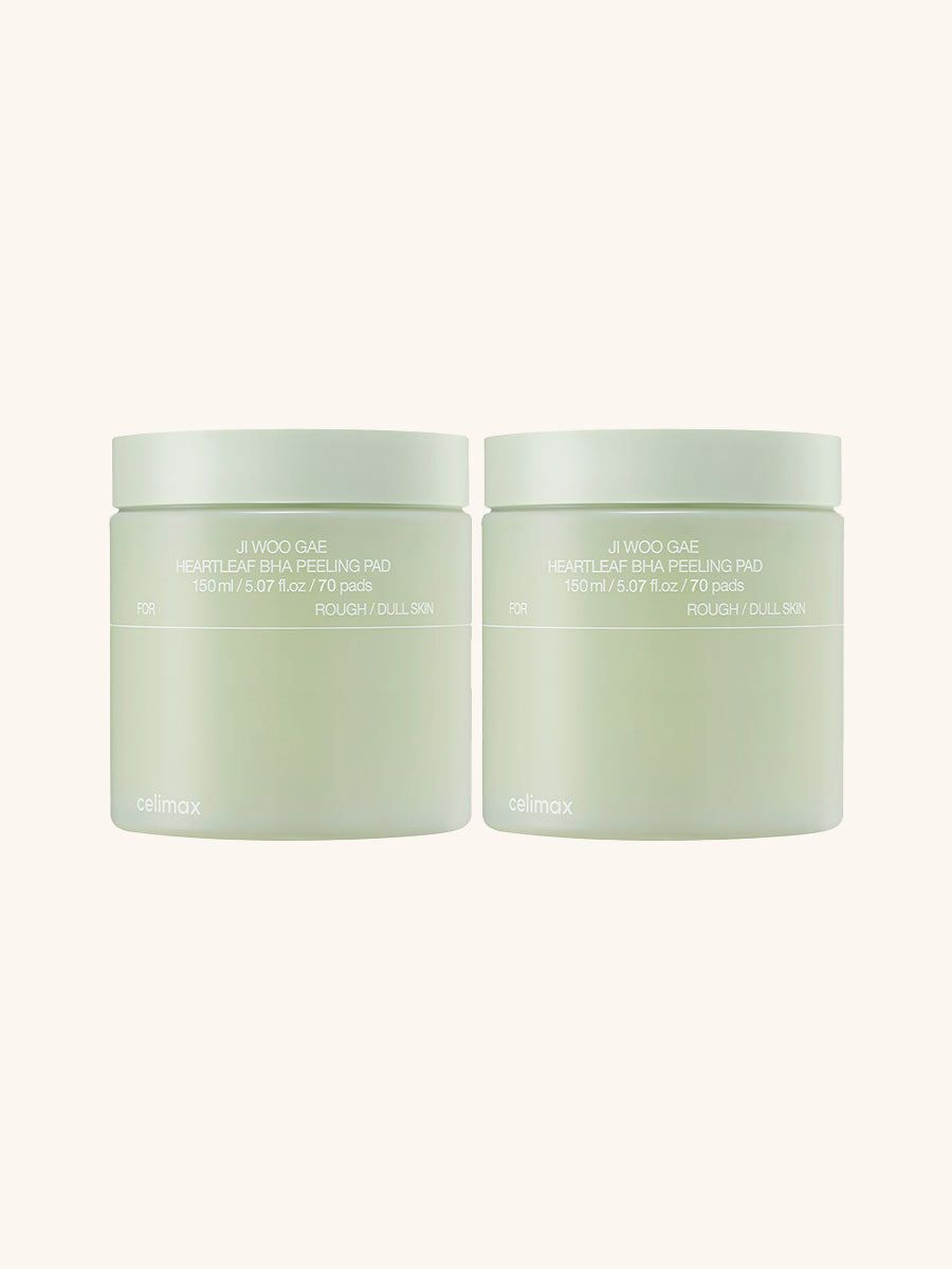 Product Image for CELIMAX Ji.Woo.Gae Heartleaf BHA Peeling Pad 70 pad, 2-pack