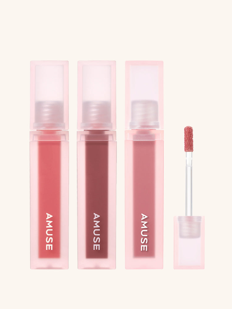 AMUSE Dew Velvet Lip Tint (3 Colors) 4g, 3-pack