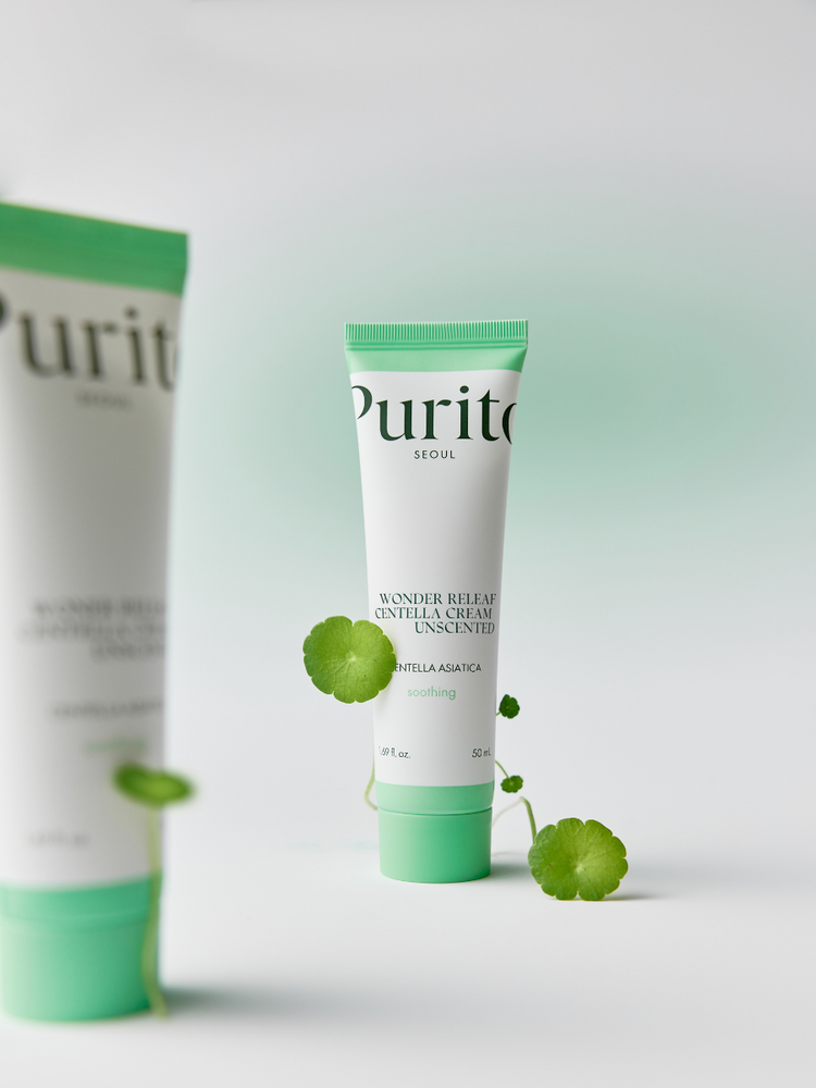 PURITO Wonder Releaf Centella Cream (Unscented) 50mL, 2-pack