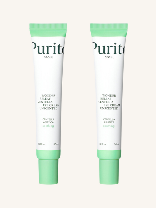 PURITO Wonder Releaf Centella Eye Cream (Unscented) 30mL, 3-pack