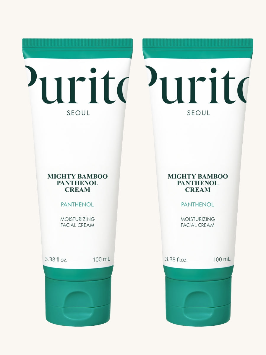 PURITO Seoul Mighty Bamboo Panthenol Cream, 3.38 fl oz, 2-pack