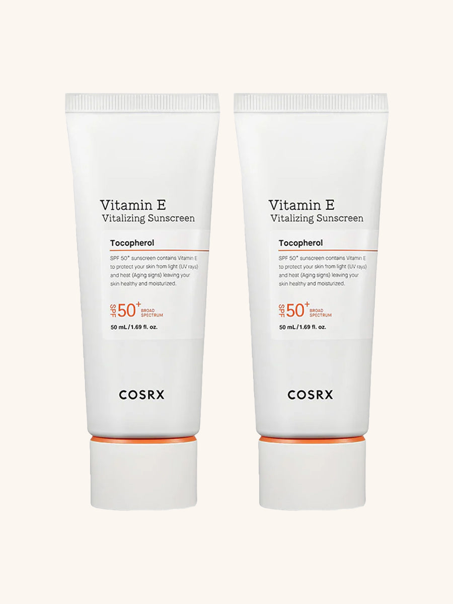 COSRX Vitamin E Vitalizing Sunscreen SPF50+ 50mL, 2-pack